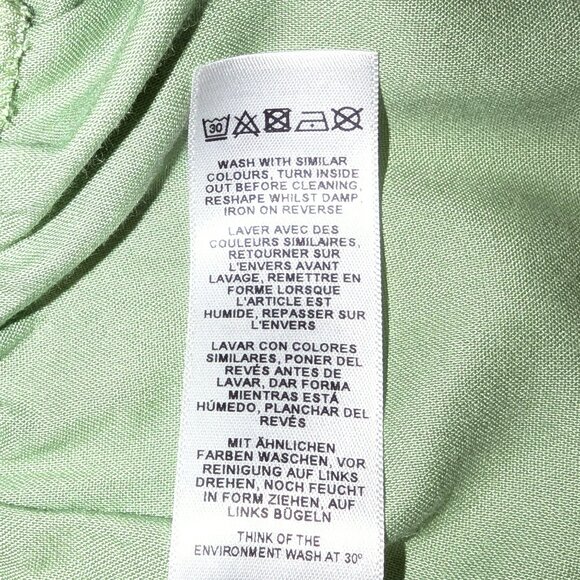 NWT ASOS | Viscose Eyelet Lace Wrap Blouse Top Pastel Green | Size UK 4 (US 0)* - Picture 7 of 14